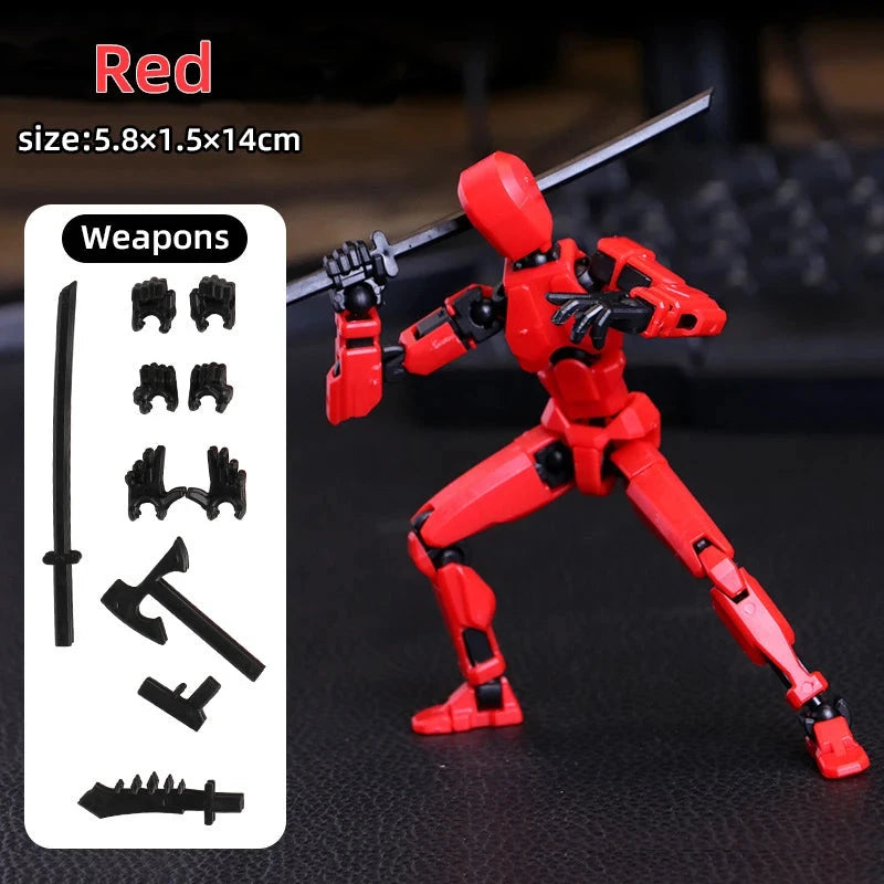 Multi-Jointed Movable Robot Mannequin – 13 Poseable Action Figures Toy Econic Blanks