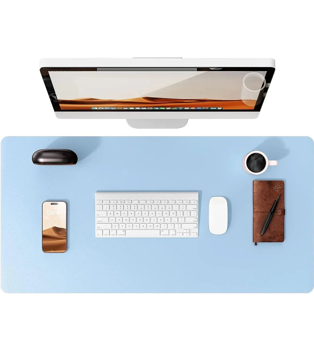Large Mouse Pad,Office Desk Mat, Leather Desk Pad Protector, Non-Slip PU Leather Desk Blotter, Laptop Desk Pad Econic Blanks