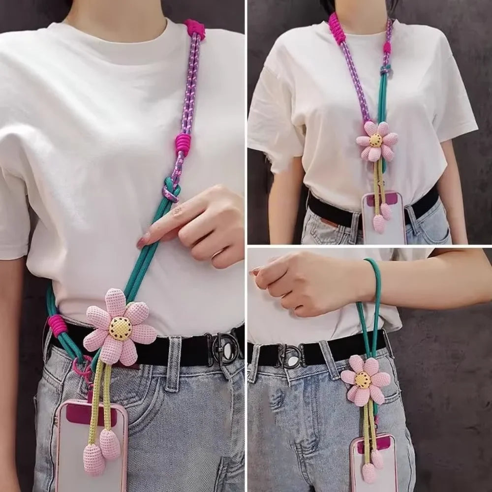 Creative Cartoon Mobile Phone Universal Lanyard Crossbody Long Rope Lanyard Rope Cartoon Decorative Pendant Accessories Quick Pick Grocers