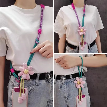 Creative Cartoon Mobile Phone Universal Lanyard Crossbody Long Rope Lanyard Rope Cartoon Decorative Pendant Accessories Quick Pick Grocers