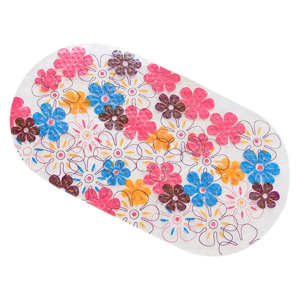 Soft Cartoon PVC Kids Anti Slip Bath Mat Non Skid Safety With Sucker Shower Mat Massage Bathtub Mats Pad Quick Pick Grocers