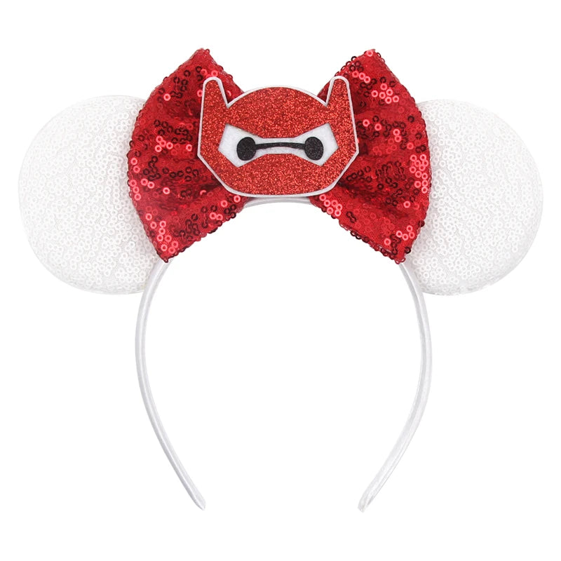 New Christmas Halloween Mouse Ears Headband Cartoon Sequin Bows Headband Birthday Party Princess Cosplay Costume For Women Adult Quick Pick Grocers