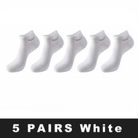 5/10/15 Pairs Men's Bamboo Fiber Socks Short High Quality New Casual Breatheable Anti-Bacterial Man Ankle Socks Men Size 38-45 Quick Pick Grocers