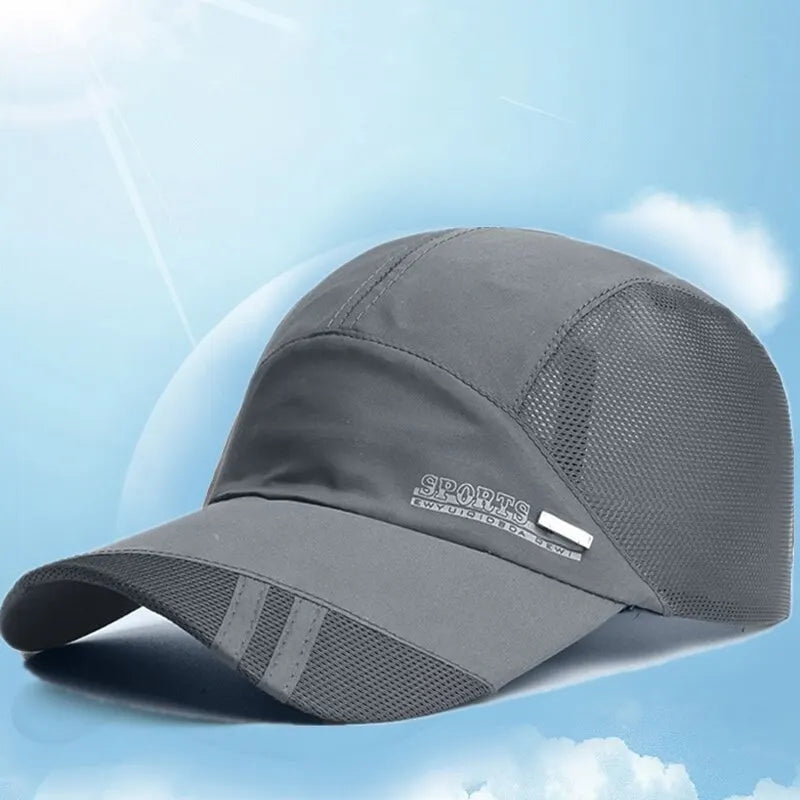 The New Spring Sun Hat Outdoor Travel Baseball Cap Sports Breathable Hat Screening Speed Dry Hat Quick Pick Grocers