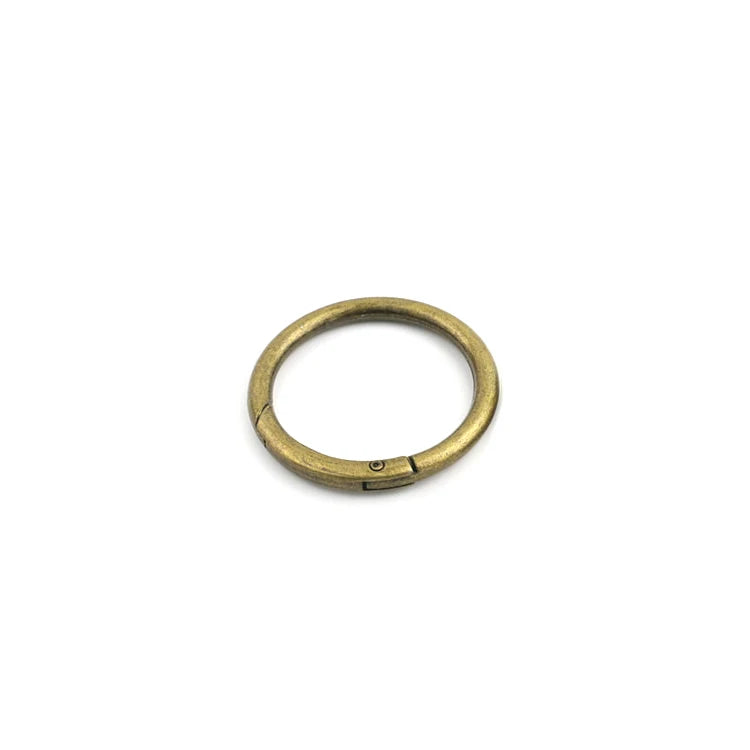 Metal spring gate O Ring Openable Keyring Leather Craft Bag belt strap buckle trigger snap clasp clip connector DIY accessory Quick Pick Grocers