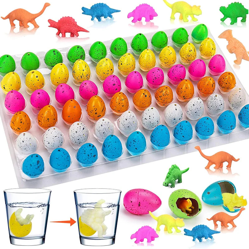 10/20/60pcs Mini Hatching Dinosaur Egg Toy Colorful Cracked Eggs Children Funny Toys Festival Party Favors Gifts for Kids TMZ Quick Pick Grocers