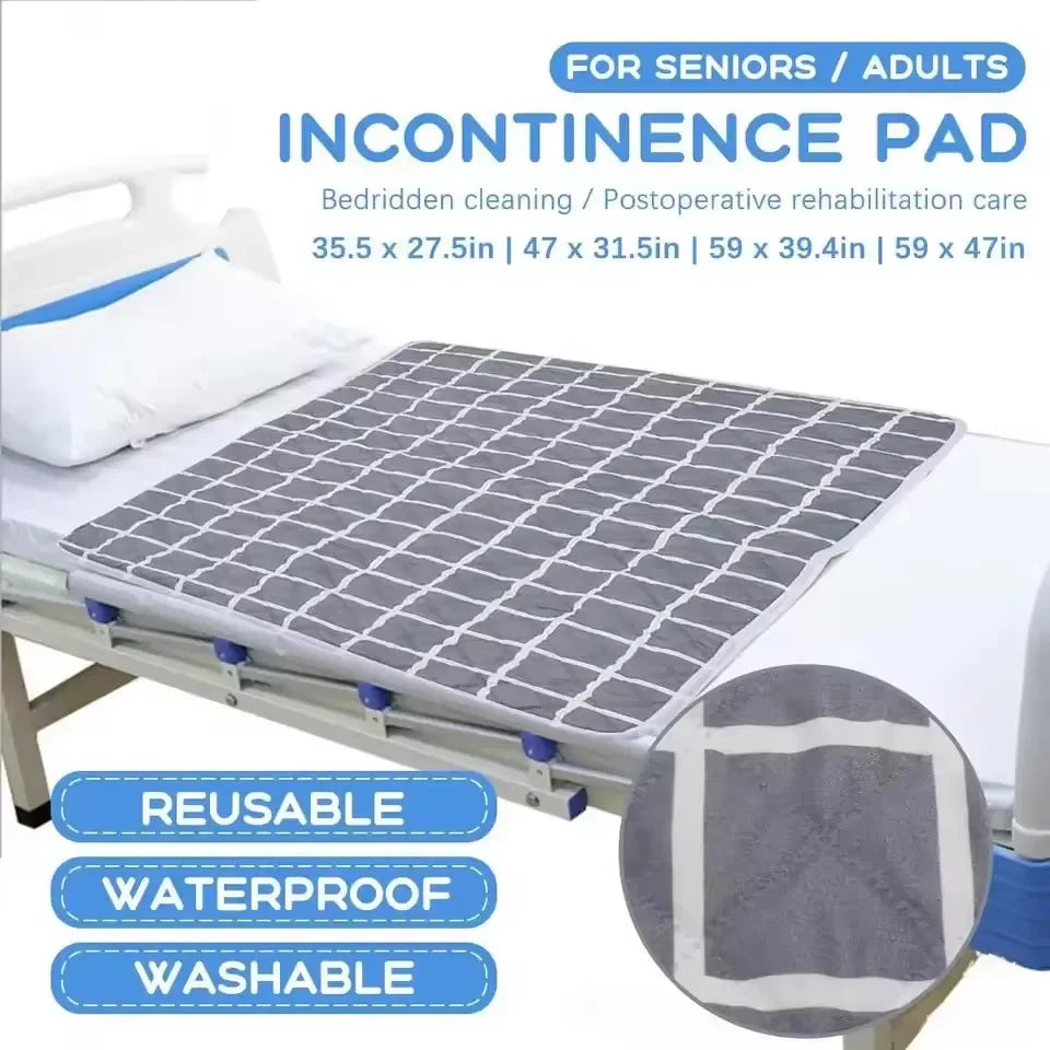 Washable Incontinence Bed Pad Reusable Changing Pad Sheet Urine Mat Nappy Diaper Mattress Protector Waterproof Cover Kids Adult Quick Pick Grocers