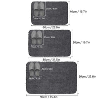 Long hair absorbent bathroom mat furry shower room foot wiping mat toilet non-slip mat entrance mat Econic Blanks