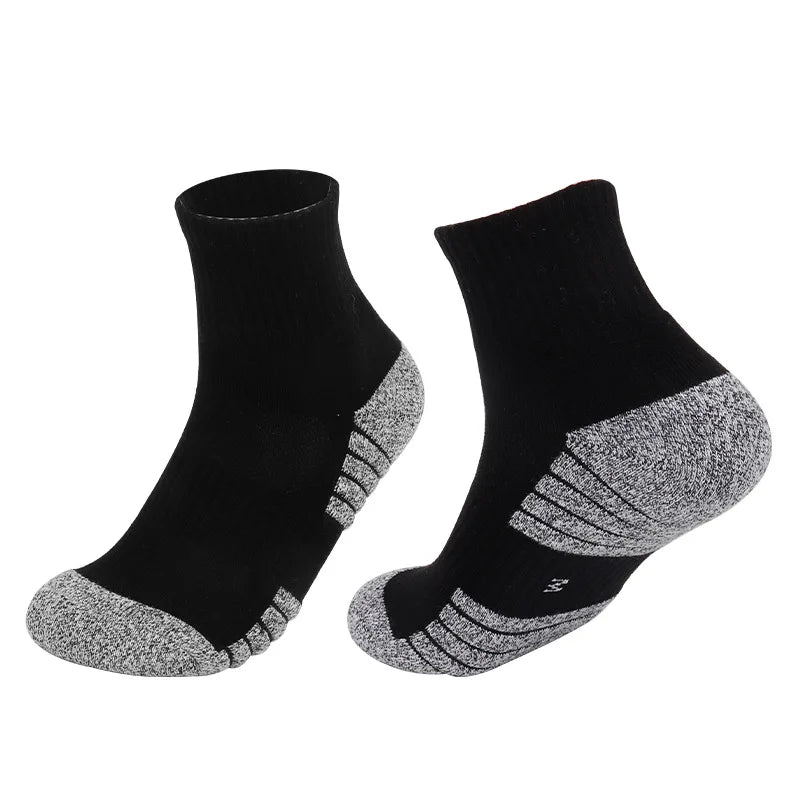 6 pairs Outdoor sports socks Thickened towel bottomed hiking socks Sweat-absorbing short tube sports running socks Men Socks Quick Pick Grocers