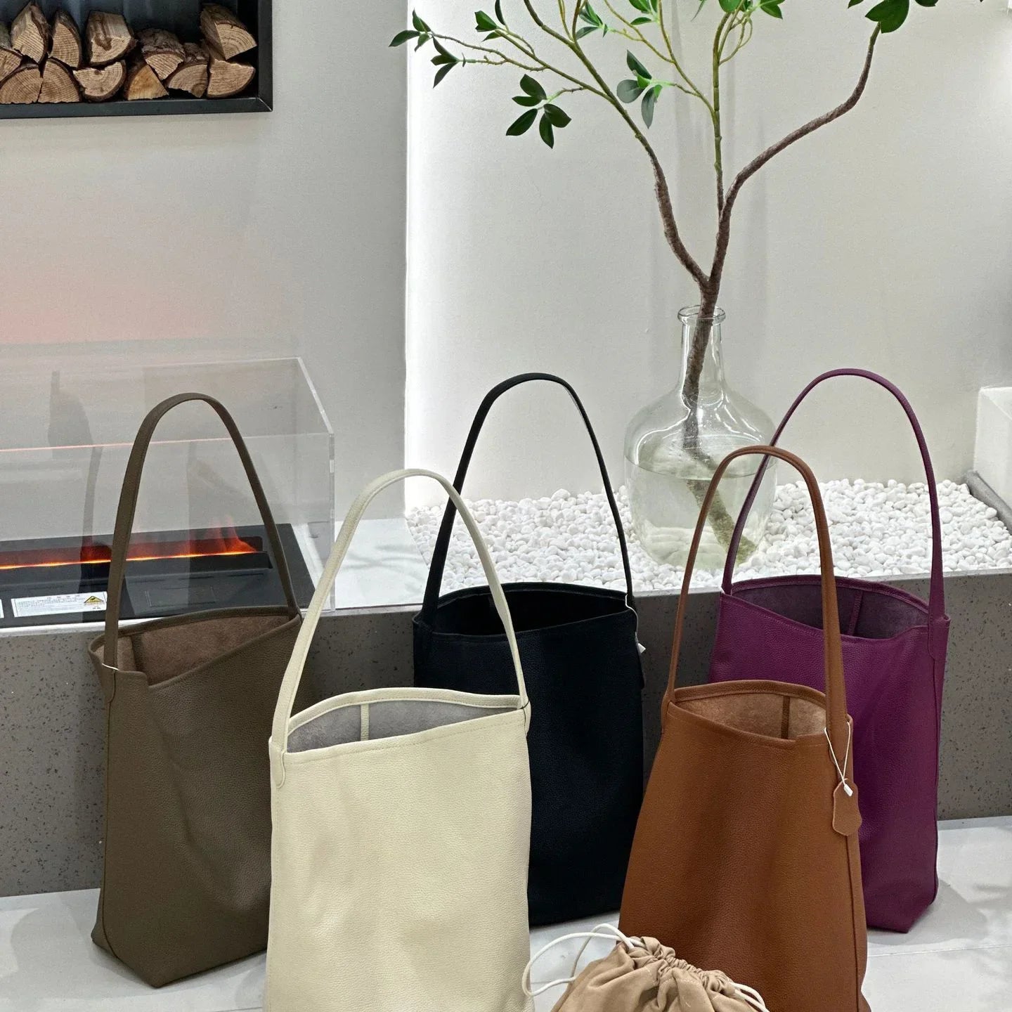 MENDY Bucket Bag Large Women's Bag Tote Bag Shoulder Bag Luxury Designer Genuine Leather Handbag Japanese Popular Bag Soft Row Quick Pick Grocers