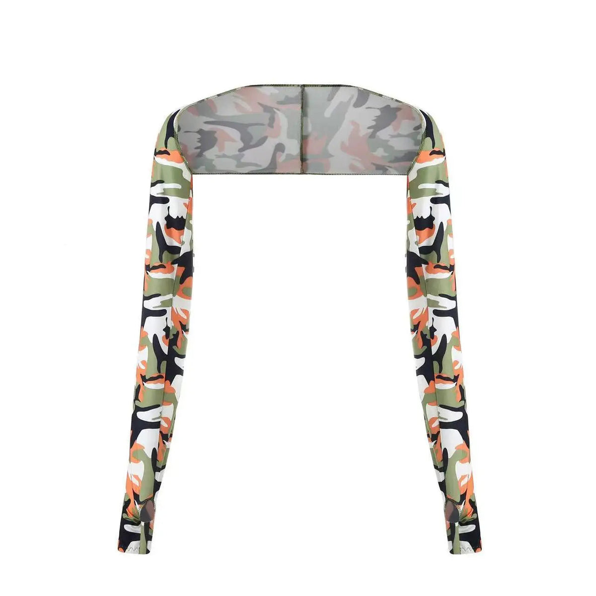 One-piece Ultra-thin Shawl Arm Sleeves Ice Silk Long Gloves Breathable Sun Protection Anti UV Hand Cover Warmer Outdoor Sports Quick Pick Grocers