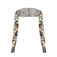 One-piece Ultra-thin Shawl Arm Sleeves Ice Silk Long Gloves Breathable Sun Protection Anti UV Hand Cover Warmer Outdoor Sports Quick Pick Grocers