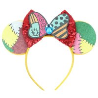 New Christmas Halloween Mouse Ears Headband Cartoon Sequin Bows Headband Birthday Party Princess Cosplay Costume For Women Adult Quick Pick Grocers