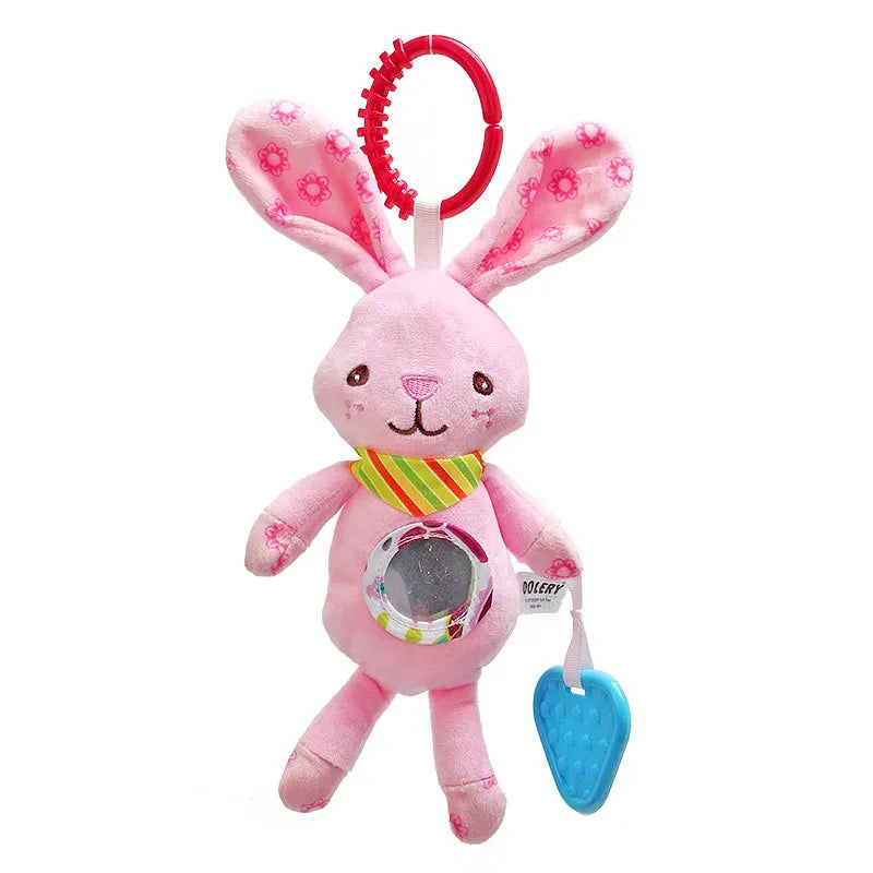 Soft Infant Crib Bed Stroller Mobile Hanging Rattle Baby Educational Toys Brain Developmental Hand Grip Cute Stuffed Animal Toys Purest Peak
