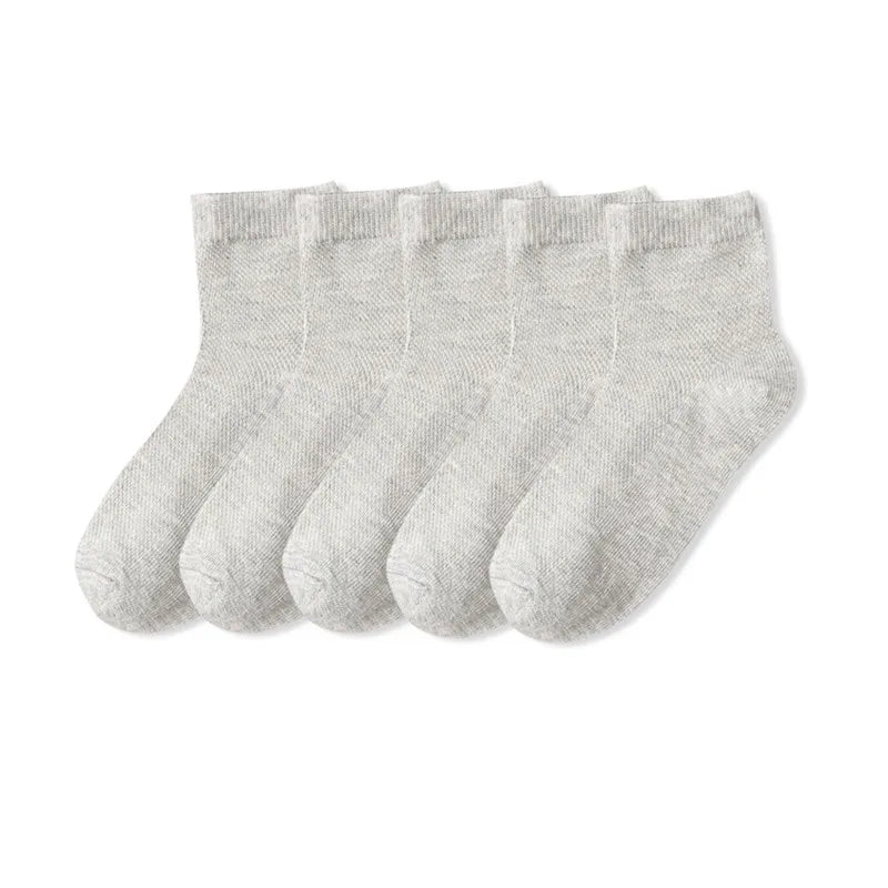 5 Pairs/Lot Children Socks Boy Girl Cotton Fashion Breathable Mesh Socks Spring Summer High Quality 1-12Years Kids Birthday Gift Quick Pick Grocers