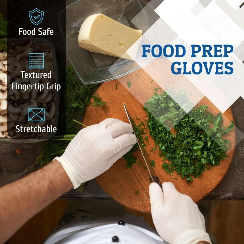 10-100PCS White Nitrile Disposable Gloves,Latex Free,Powder,Household Gloves for Cooking Food Safe Cleaning Work Glove Econic Blanks
