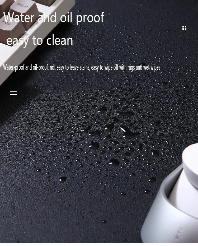 white mousepad Portable Mouse pad large Gaming Waterproof Non-slip PU Suede Desk Mat Computer Keyboard desk pad Mats Econic Blanks