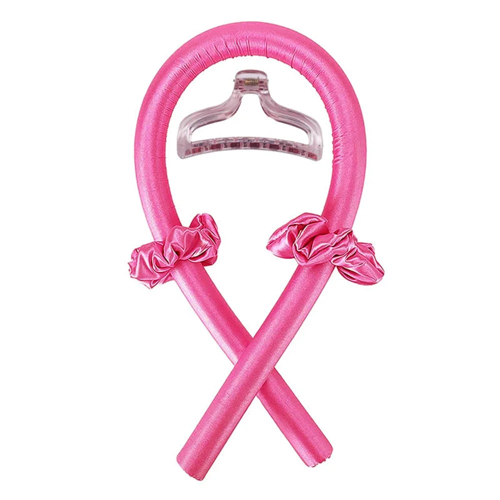 Heatless Curling Rod Headband No Heat Silk Curls Ribbon Hair Rollers Sleeping Soft Headband Lazy Hair Curlers Hair Styling Tools Quick Pick Grocers