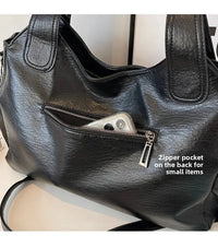 Soft Interior Compartment Shoulder Bags 2026 High Quality Contrasting Colors Bags for Women Fashion Zipper Pu Women's Handbags Quick Pick Grocers