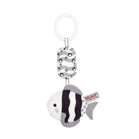 Stroller Bed Hanging Bell Plush Doll Baby Infant Rattles Newborn Black White Visual Grab Ability Training Toys игрушки для детей Purest Peak