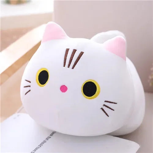 20cm Cute Soft Cat Plush Pillow Sofa Cushion Kawaii Plush Toy Stuffed Cartoon Animal Doll Lovely Gift Quick Pick Grocers