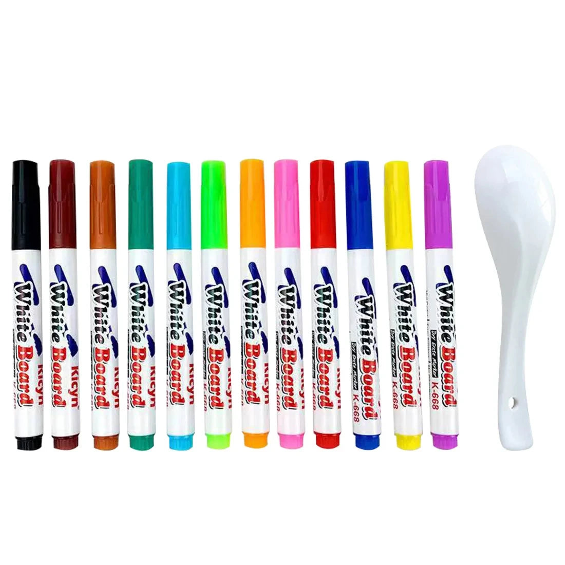 Water Floating Pen Magical Ink Pens With Spoon Floating Color Water Painting Floating Chalk Art Graffiti Drawing Set For Kids Econic Blanks
