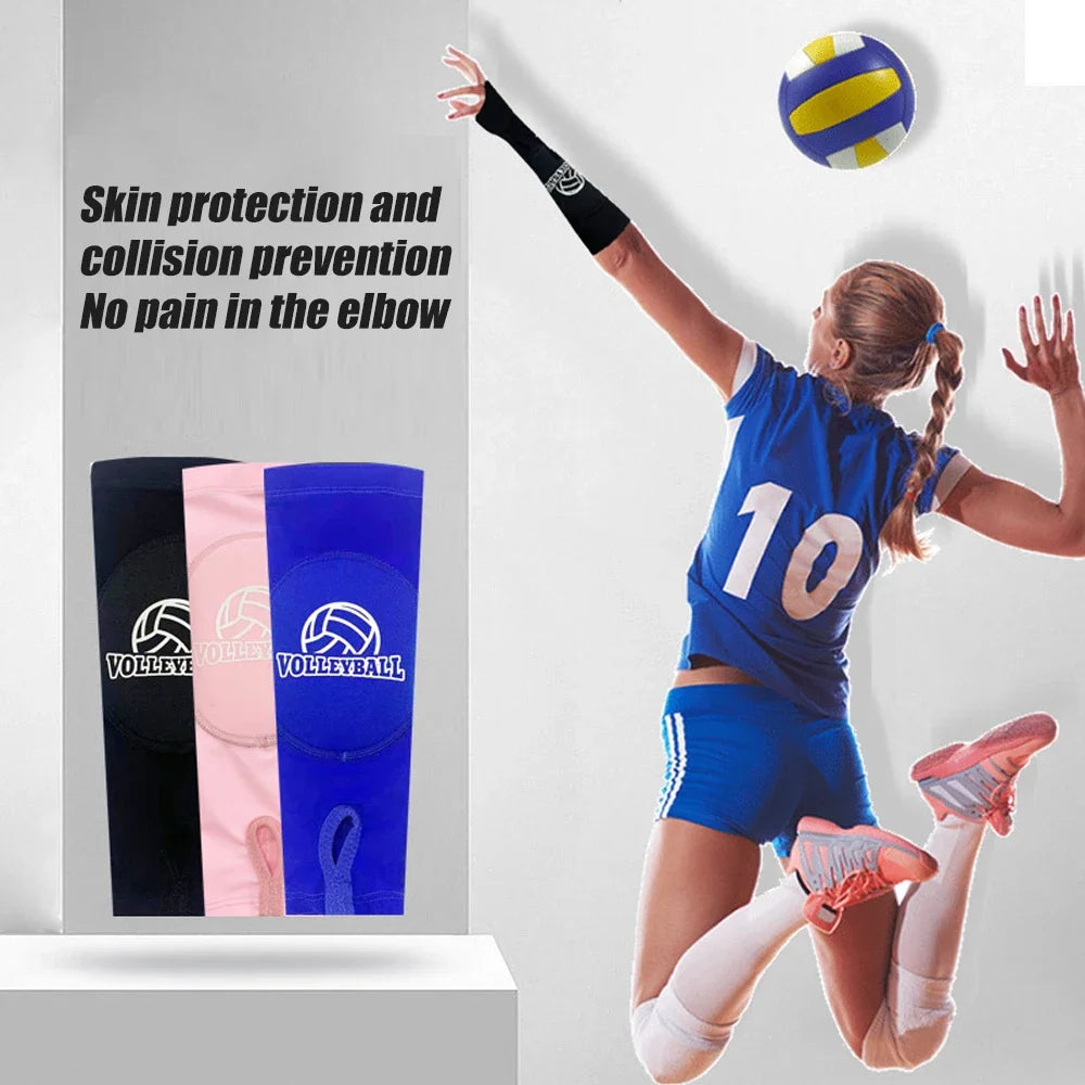 Kids/Adults Volleyball Arm Sleeves Passing Hitting Forearm Sleeves with Protection Pads and Thumb Hole Padded Volleyball Sleeves Quick Pick Grocers