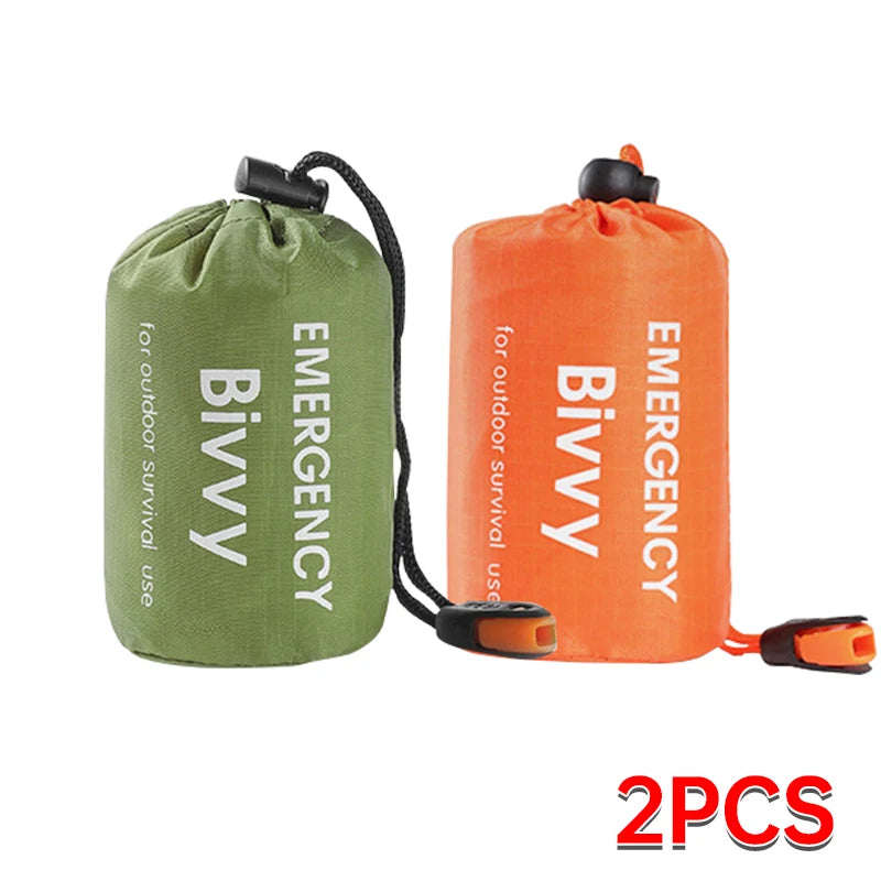 Emergency Sleeping Bag Lightweight Waterproof Outdoor First Aid Kit Waterproof Compression Backpack Hiking Camping Bedding