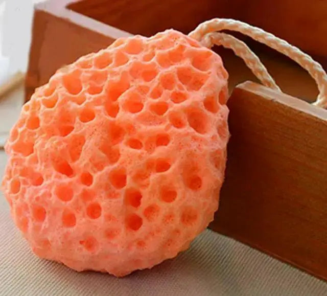 1PC Honeycomb Shape Newborn Baby Kids Bath Sponge Brushes Massage Baby Shower Exfoliating Body Face Cleaning Scrubber Newest Purest Peak