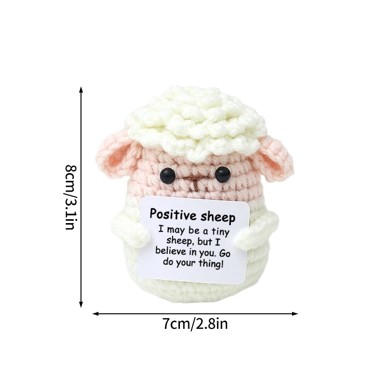 Crochet Positive Energy Doll Pocket Hug Mother's Day Gifts 2026 Handmade Knitted Ornament Handmade Crochet Doll Graduation Gifts Quick Pick Grocers