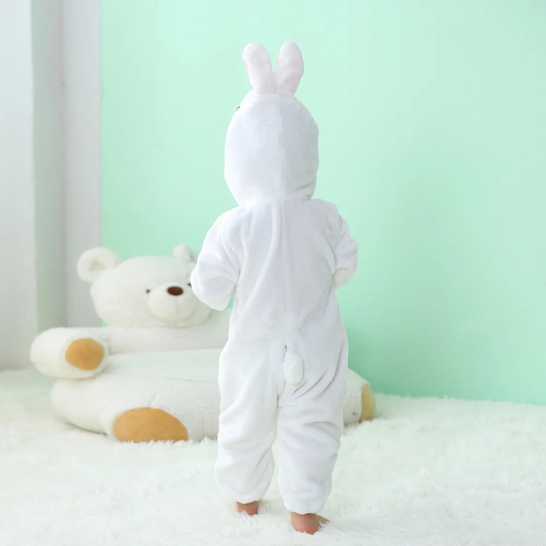 Newborn Baby Romper Infant Long Sleeve Clothes Kigurumi Cute Rabbit Animal Cartoon Jumpsuit Girls Boys Pajamas Costume Halloween Quick Pick Grocers