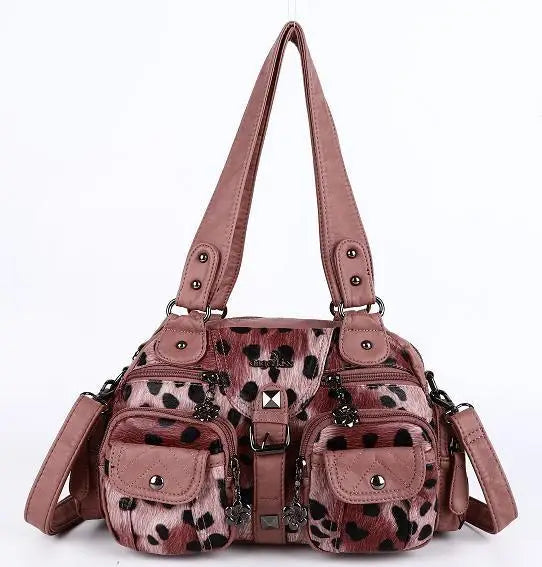 Vintage Women Handbags Satchel Top-handle Handbag PU Shoulder Bag Dumpling Pack Give Gifts Shoulder Bags Phone Money Pack Quick Pick Grocers