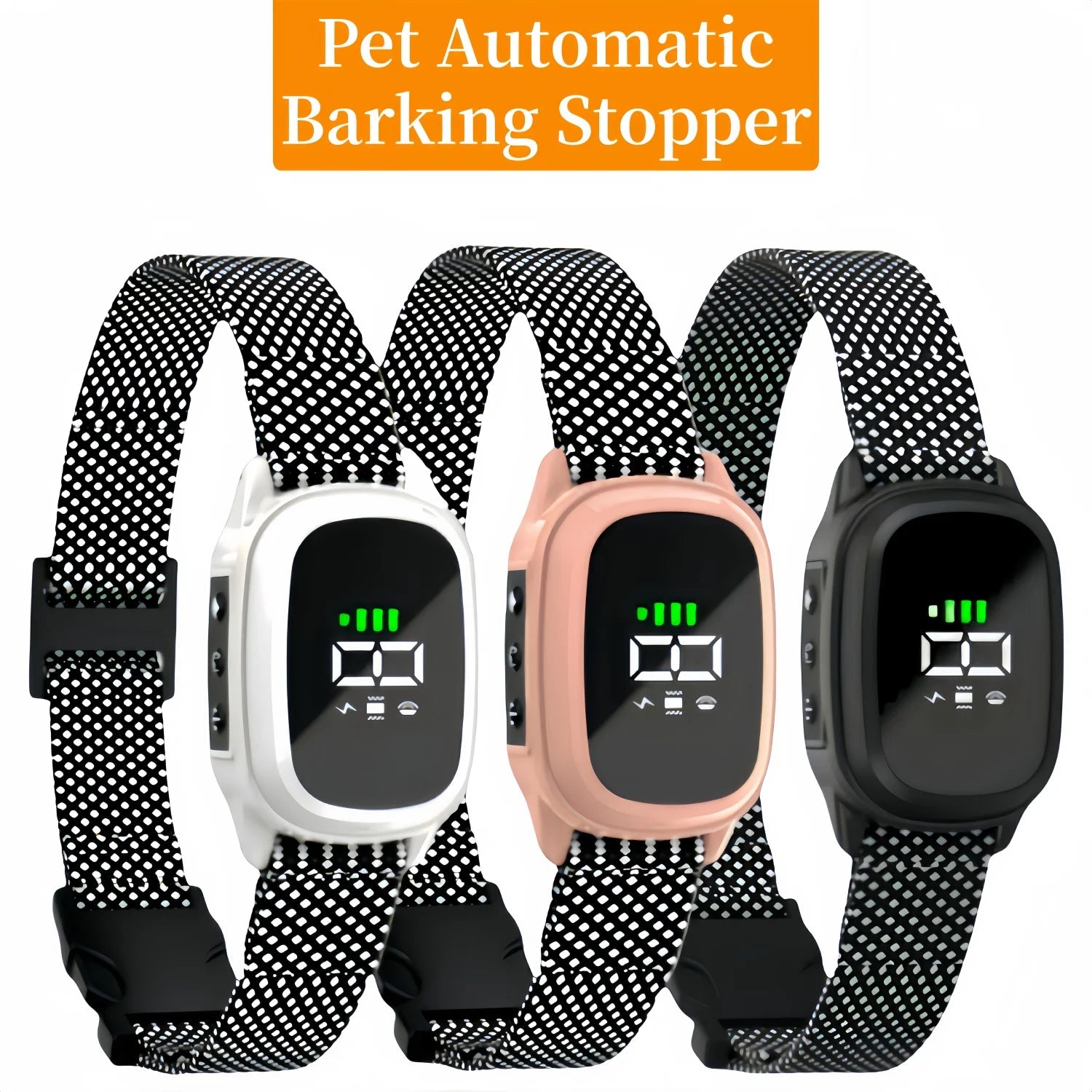 YHLC Automatic Anti Barking Dog Collar, Rechargeable Bark Stopper, Stop Barkin, Electric Training Collar for Dog Quick Pick Grocers