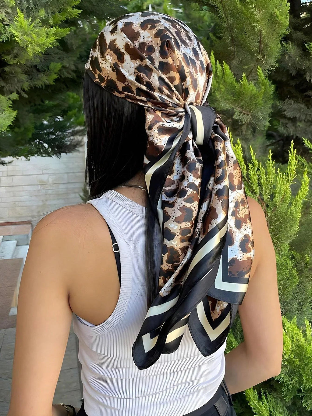 60Colors Luxury Scarf Women 70*70Cm Silk Feel Square Hair Wrapping Foulard Satin Shawl Big Size Head Bandana Hijab Handkerchief Quick Pick Grocers