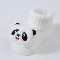 Cute Cartoon Doll Newborn Socks Spring New Baby Soft Solid Prewalker Knitted Sock For Girls Boys Infant Knitting Floor Socks Quick Pick Grocers