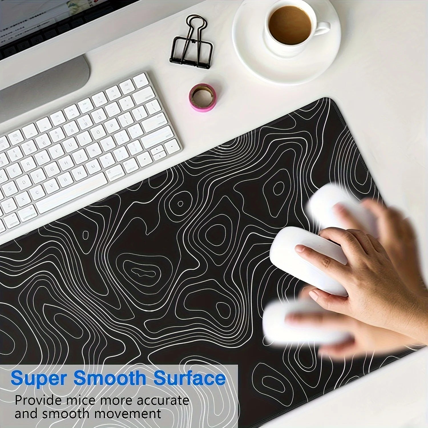 1PC Large Mouse Pads For Desk, Gaming Mouse Pad, Mouse Pad with Stitched Edges and Non-Slip Rubber Base, Extended Mouse Pad Quick Pick Grocers