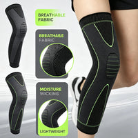 1/2PCS Full Leg Sleeves Long Compression Leg Sleeve Knee Sleeves Protect Leg, for Man Women Basketball, Arthritis Cycling Sport Quick Pick Grocers