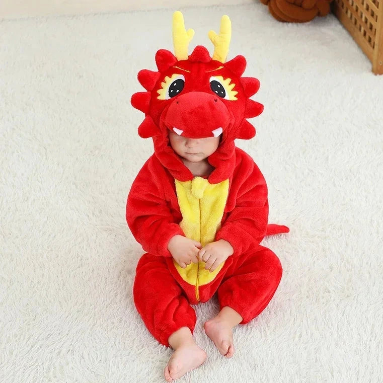 0 1 2 3 4 Years Kigurumi Pajamas for Toddler Baby Clothes Children Outfits Infant Dinosaur Unicorn Cat Robbit Cosplay Costumes Econic Blanks