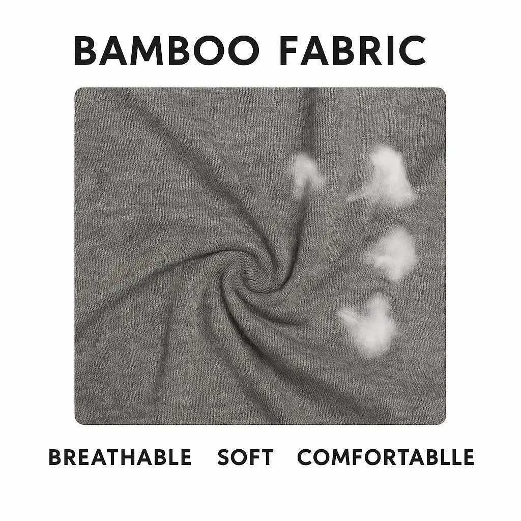2 Packs Bamboo Fiber Round Neck T-shirts Short Sleeve Classic Tees Sweat-absorbent Gym Man Undershirt Solid Color Tee Black New Quick Pick Grocers