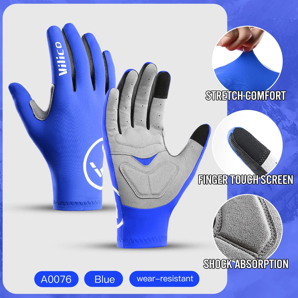 Vilico Professional Outdoor Cycling Gloves With Sensitive Touch Screen Shock Absorption Anti Slip Wear-resistant Riding Gloves Quick Pick Grocers