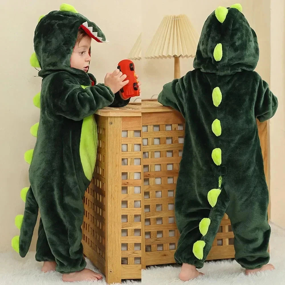0 1 2 3 4 Years Kigurumi Pajamas for Toddler Baby Clothes Children Outfits Infant Dinosaur Unicorn Cat Robbit Cosplay Costumes Econic Blanks