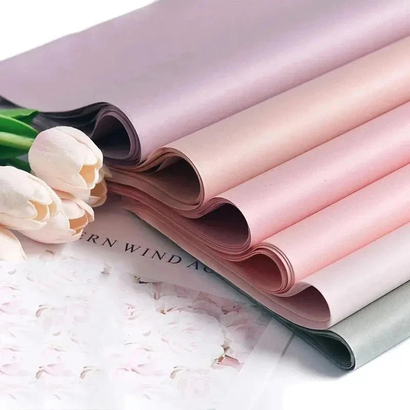40pcs Tissue Paper 75*52CM Craft Paper Floral Wrapping Scrapbooking Paper Party Gift Packaging Decorative Flower Packing Paper Econic Blanks