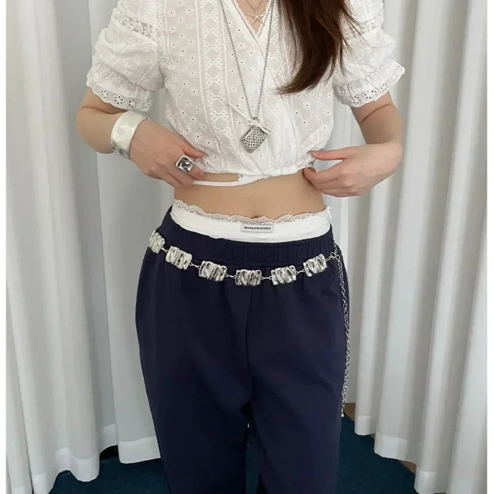 New Butterfly Tassel Waist Chain Y2K Trendy Bohemian Belt Summer Beach Accessories Vintage Flower Bohemian Belt Quick Pick Grocers