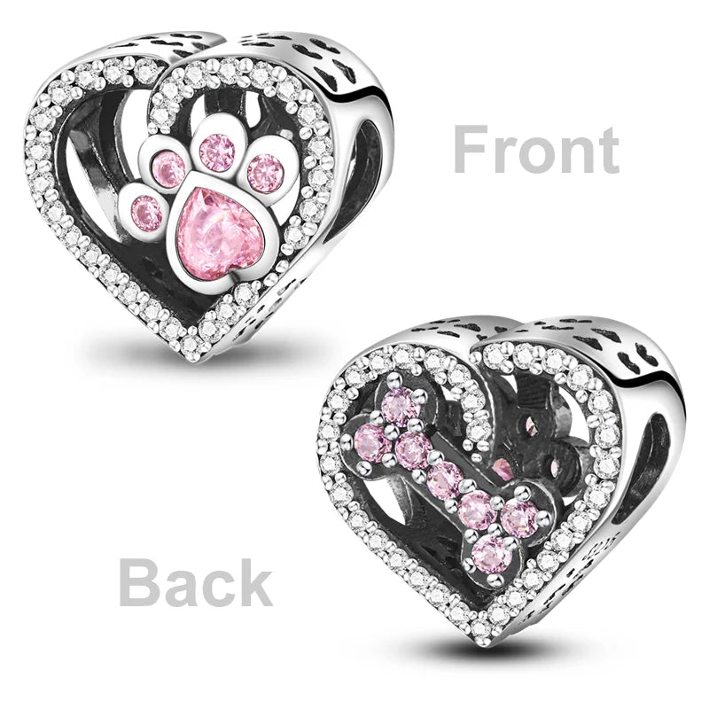 2025 Hot Sale Charms Bead 925 Sterling Silver Pink Butterfly Luminous Firefly Dangle Fit Bangle Bracelet Necklace DIY Jewelry Econic Blanks