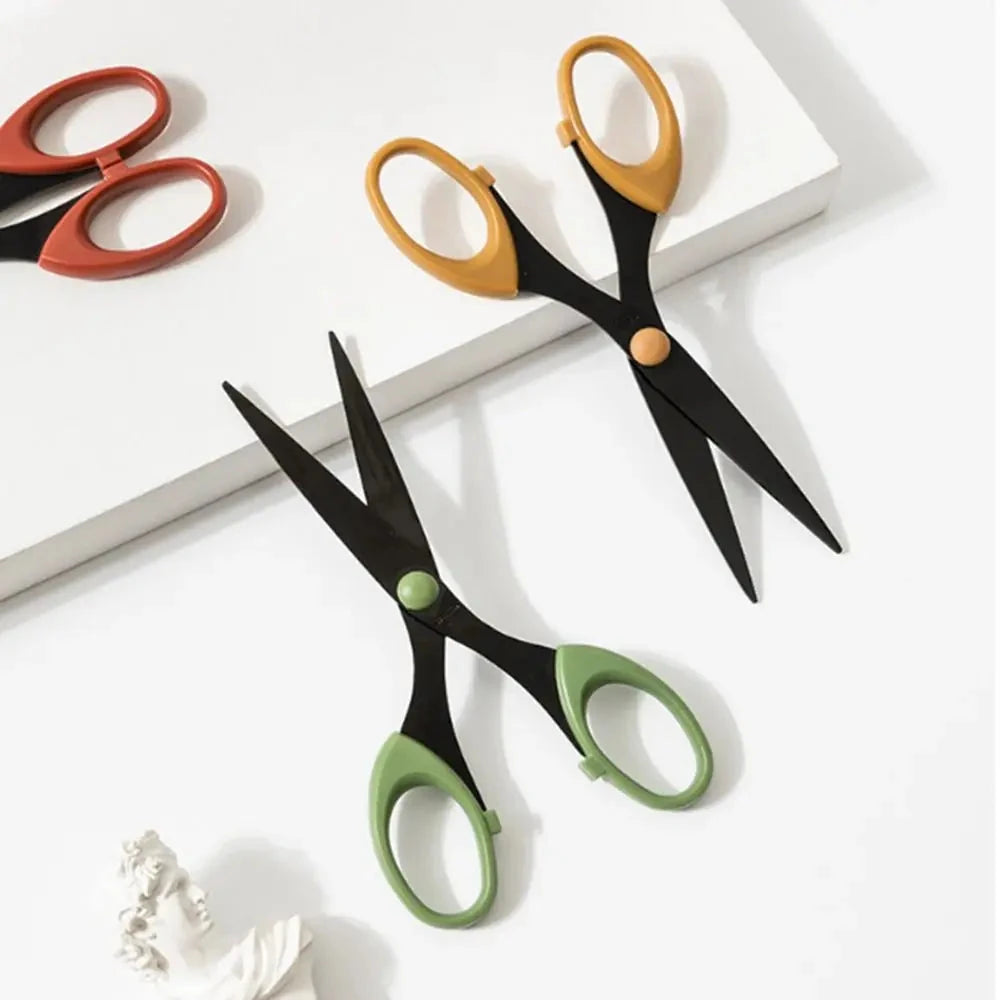 Color Scissor Stainless Steel Blade Safe Design Paper Cutting Scissors for Fine Art Diary Album Craft Office School Supplies Econic Blanks