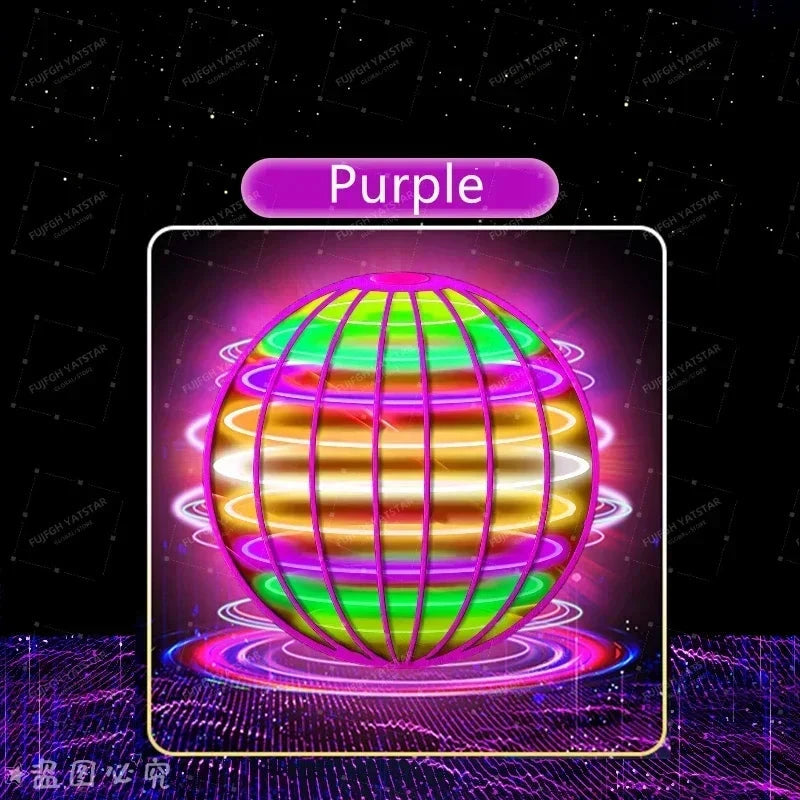 Flying Ball Children's Hand Controlled Color LED Cosmic Globe 360 ° Rotating Suspension Ball Suitable for Indoor and Outdoor Toy Econic Blanks