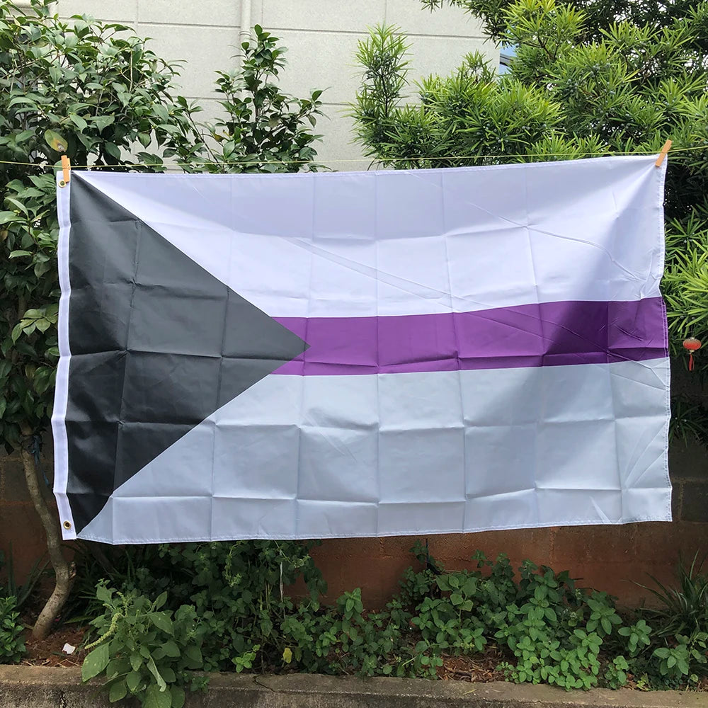 Z-ONE FLAG Rainbow Flag 90x150cm  LGBT genderqueer Genderfluid Gender fluid pride Flag polyester hanging banner for decoration Quick Pick Grocers