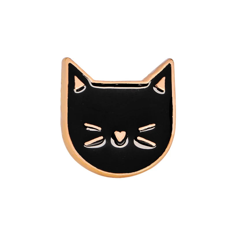 20 Styles Cute Cats collection Enamel Pins Dried Fish Bag Brooch Cartoon Animal Badges Denim Lapel Jewelry Gift for Kids Friends Quick Pick Grocers