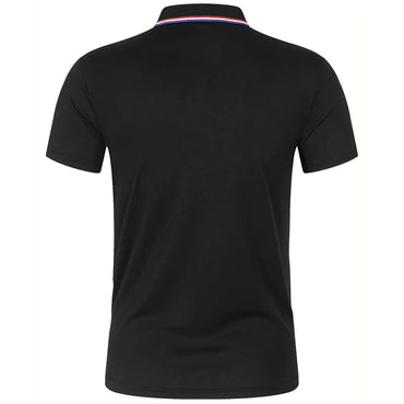 2025 Hot Sale Men's Summer Casual Breathable Comfortable Polo Shirt Men's Solid Color High Quality Short Sleeve T-Shirt Quick Pick Grocers