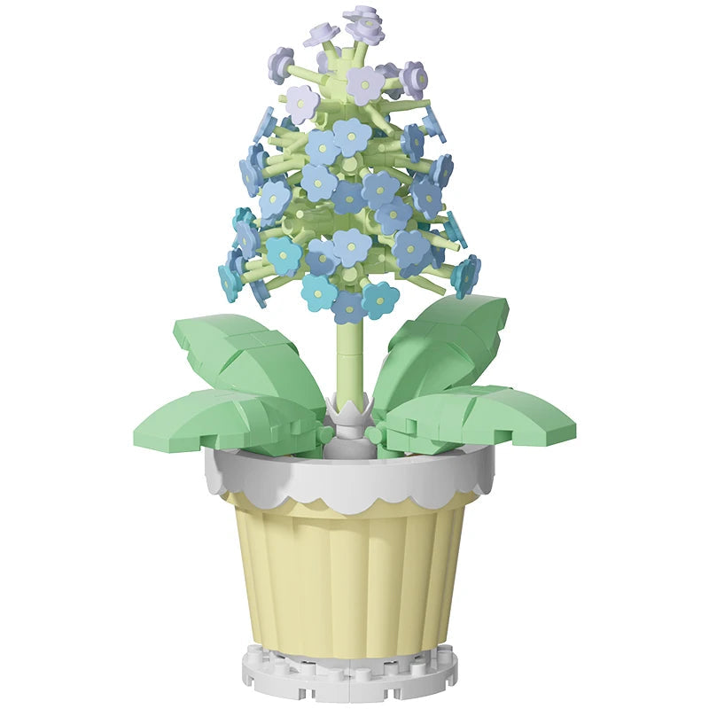 Building block flower potted plant assembly toy decoration micro particle plant potted plant children's toy gift Econic Blanks